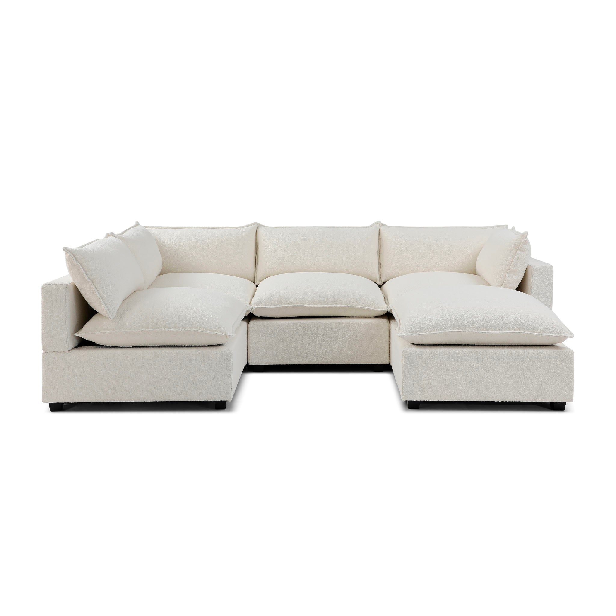 Luna L Shape + Ottoman