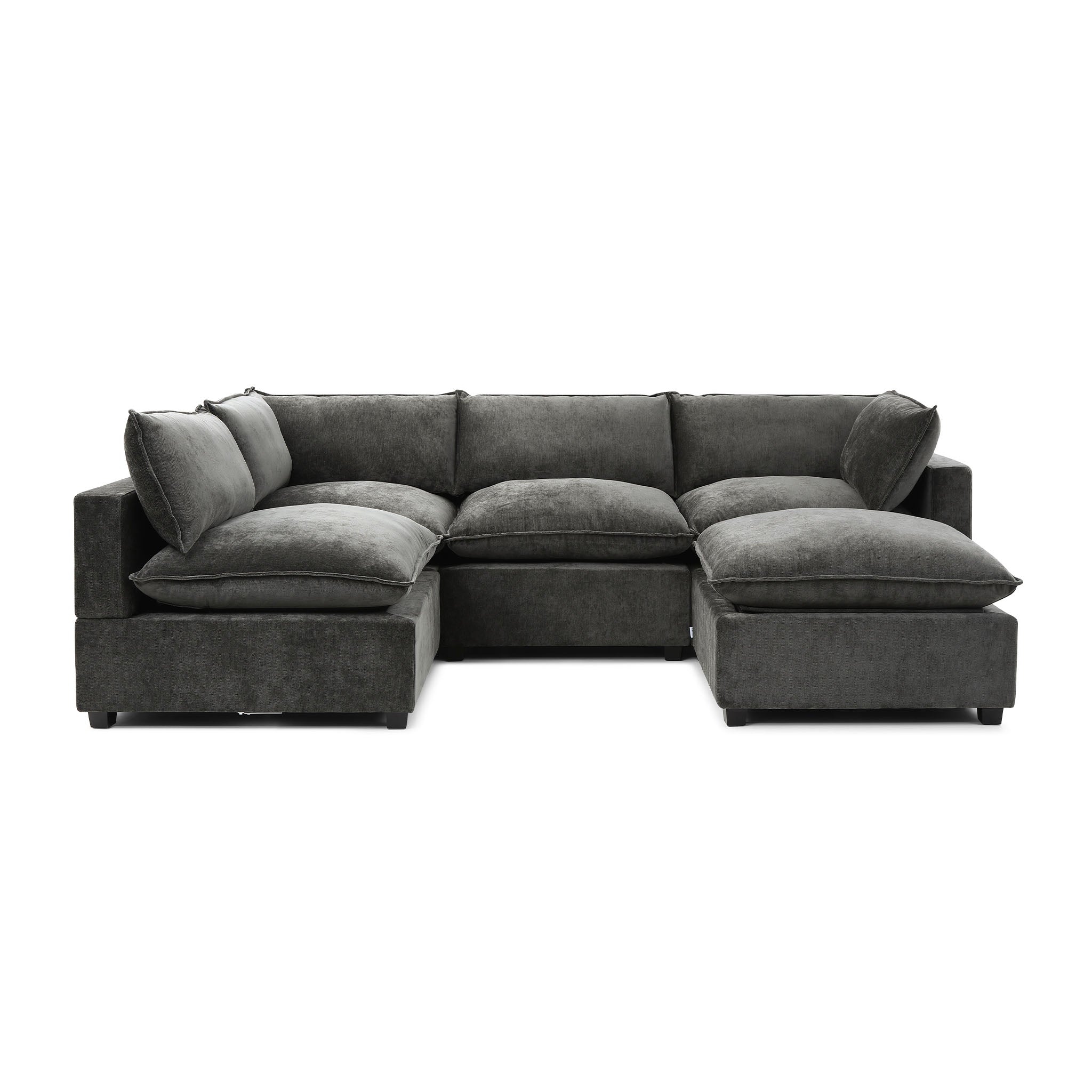 Luna L Shape + Ottoman