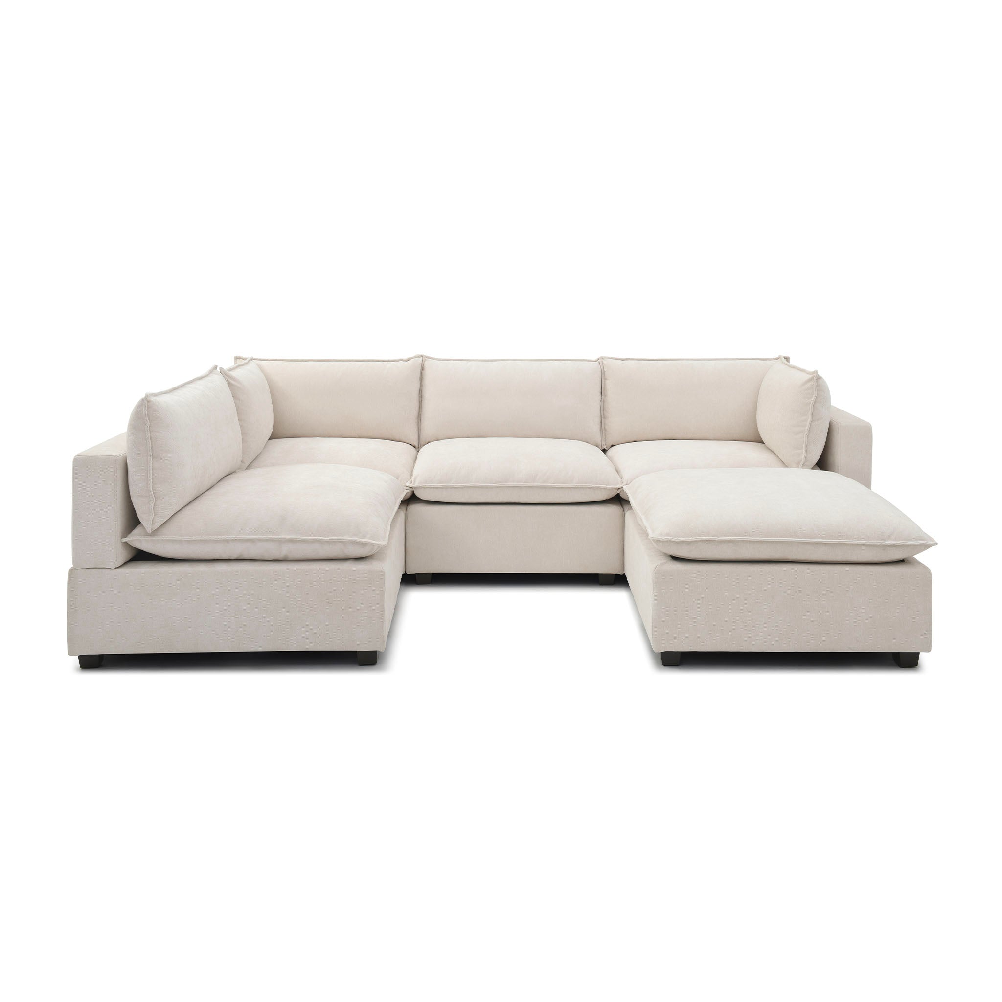 Luna L Shape + Ottoman