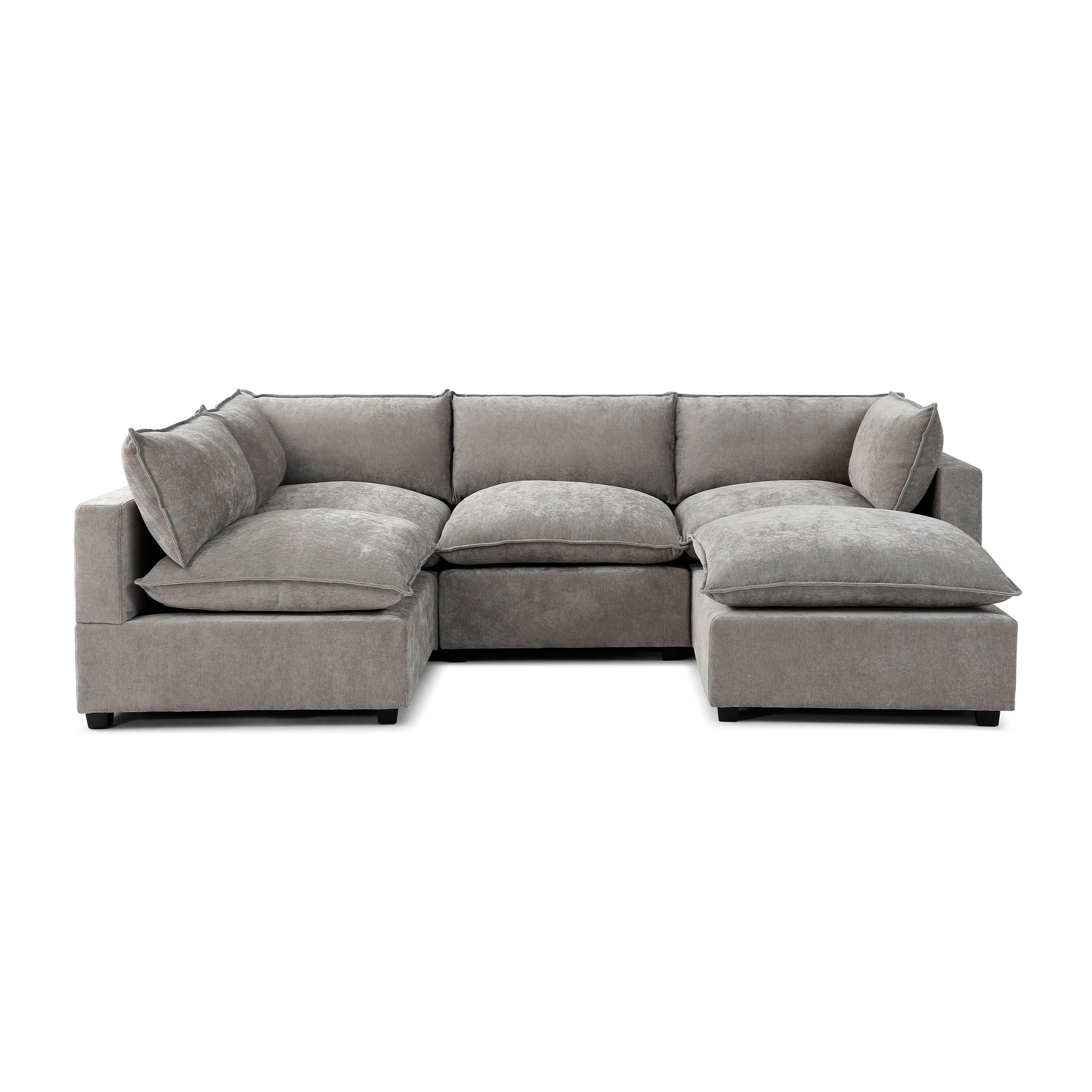 Luna L Shape + Ottoman