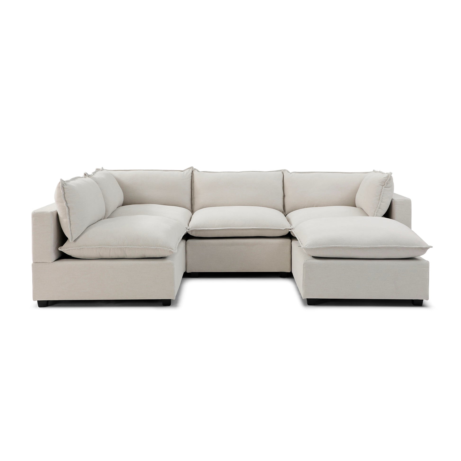 Luna L Shape + Ottoman