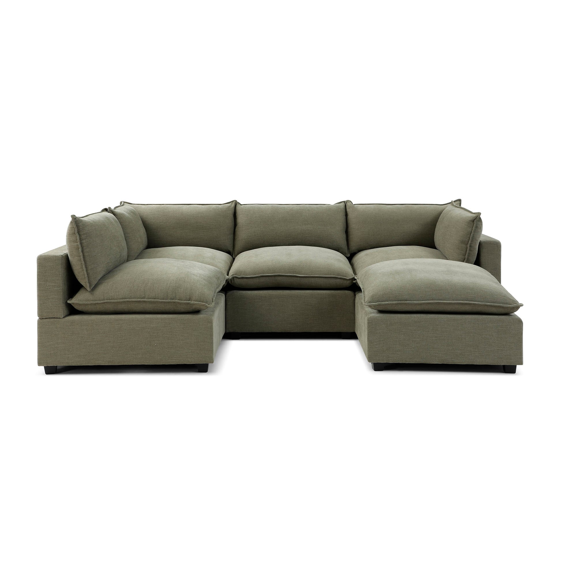 Luna L Shape + Ottoman