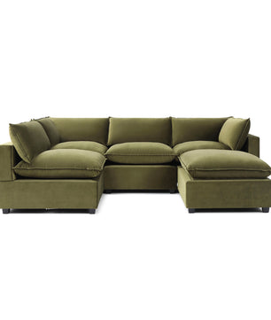 Luna L-Shape + Storage Ottoman