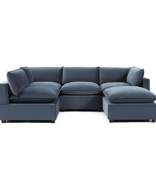 Luna L-Shape + Storage Ottoman