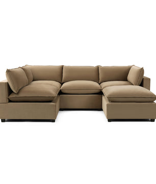 Luna L-Shape + Storage Ottoman