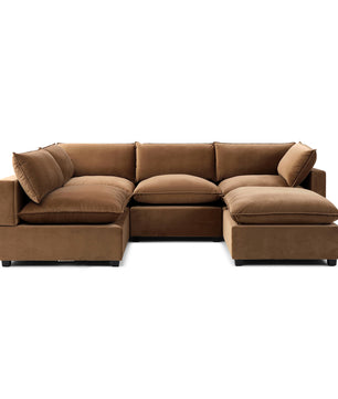 Luna L-Shape + Storage Ottoman