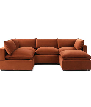Luna L-Shape + Storage Ottoman