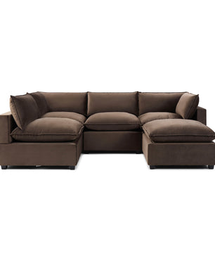 Luna L-Shape + Storage Ottoman