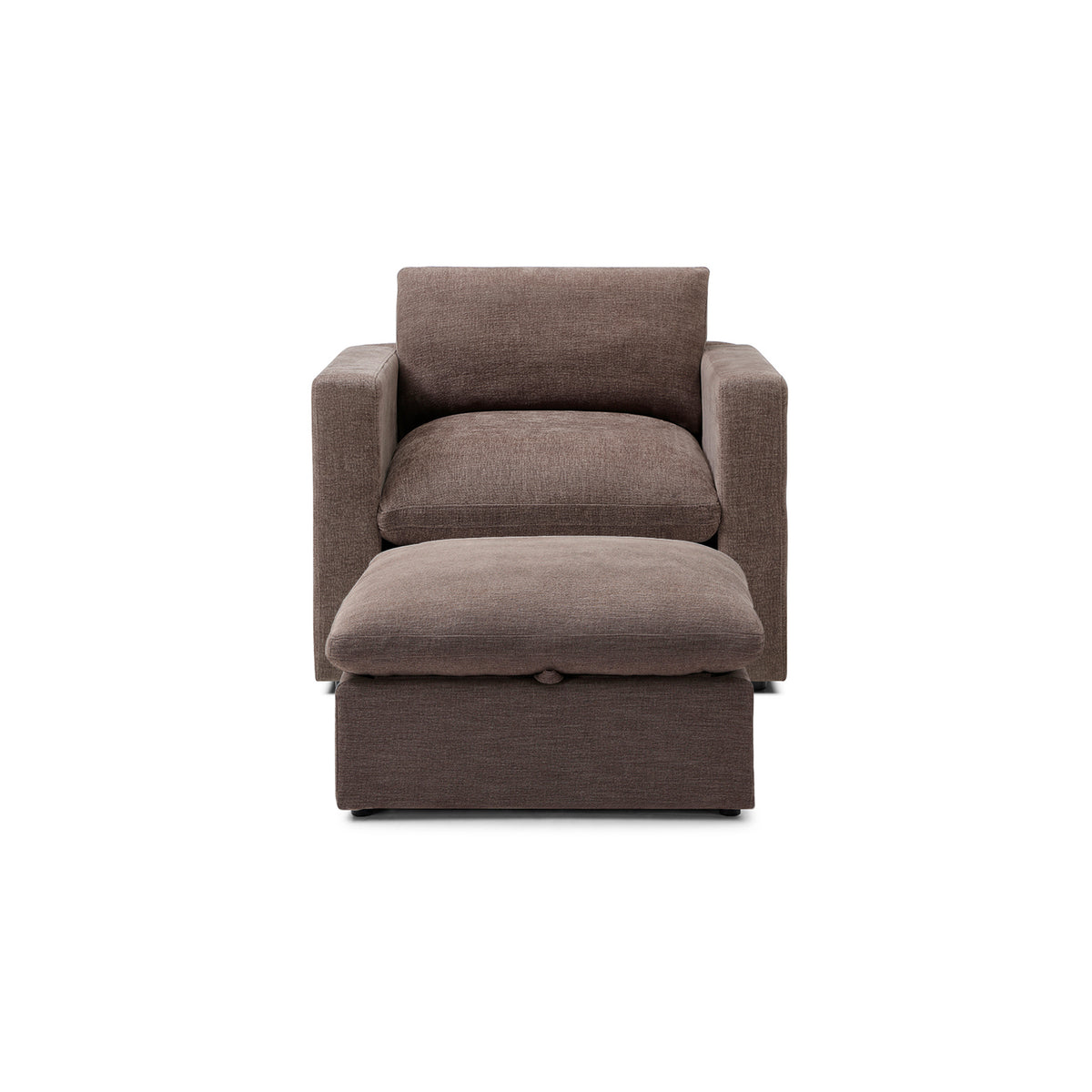 Bella Pillow Armchair + Storage Ottoman Bundle