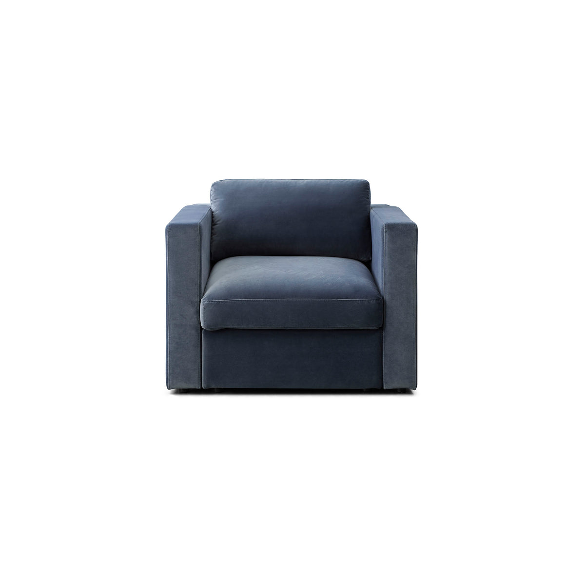Bella Armchair – Dusty Blue Performance Velvet