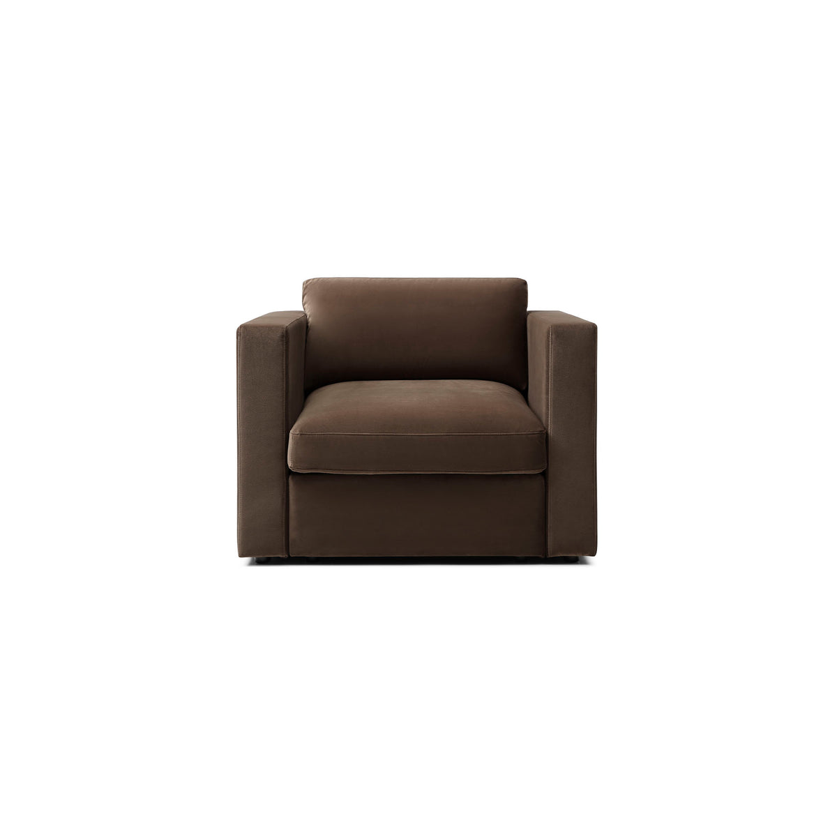Bella Armchair – Chocolate Brown Performance Velvet