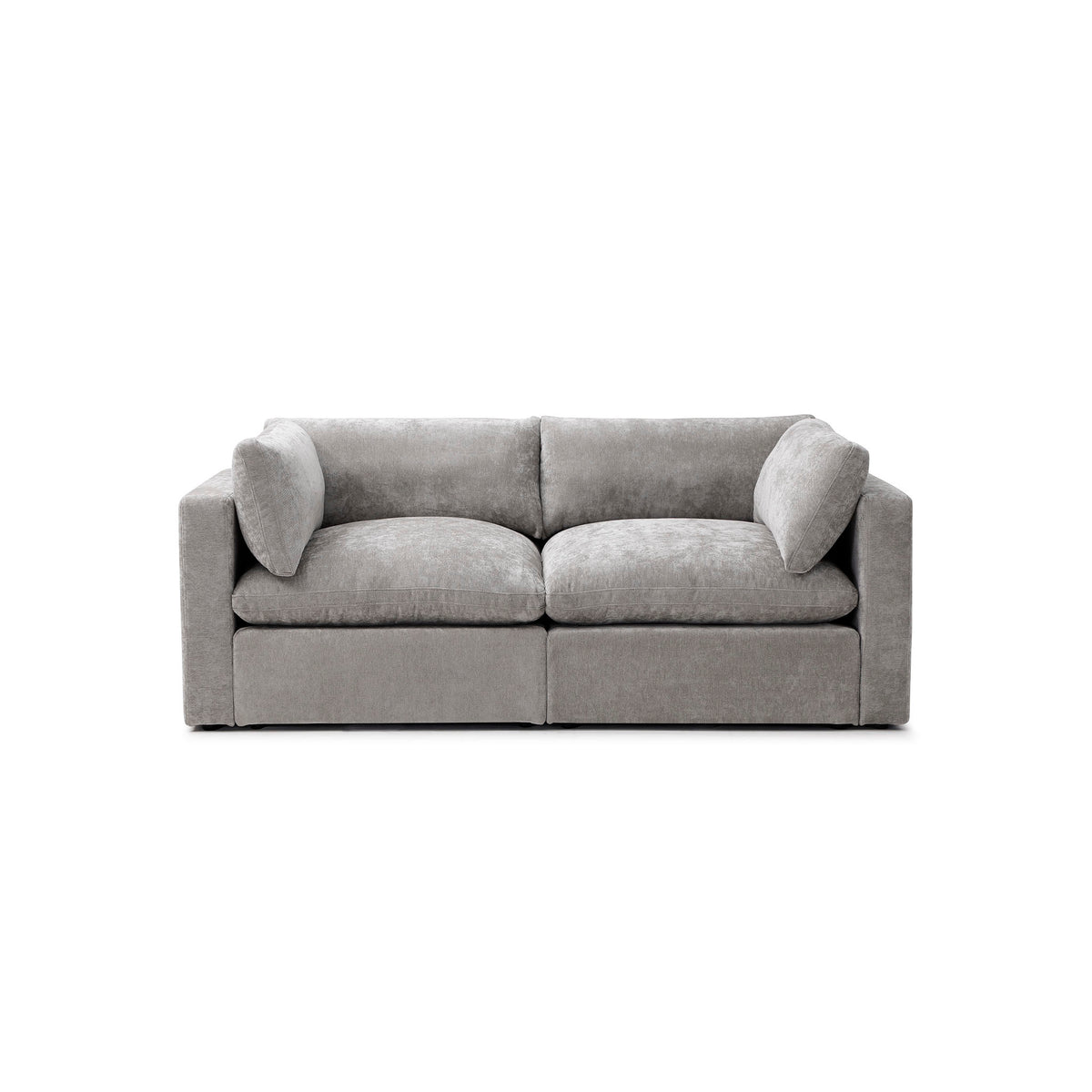 Bella Pillow 2 Seater – Stone Grey Chenille