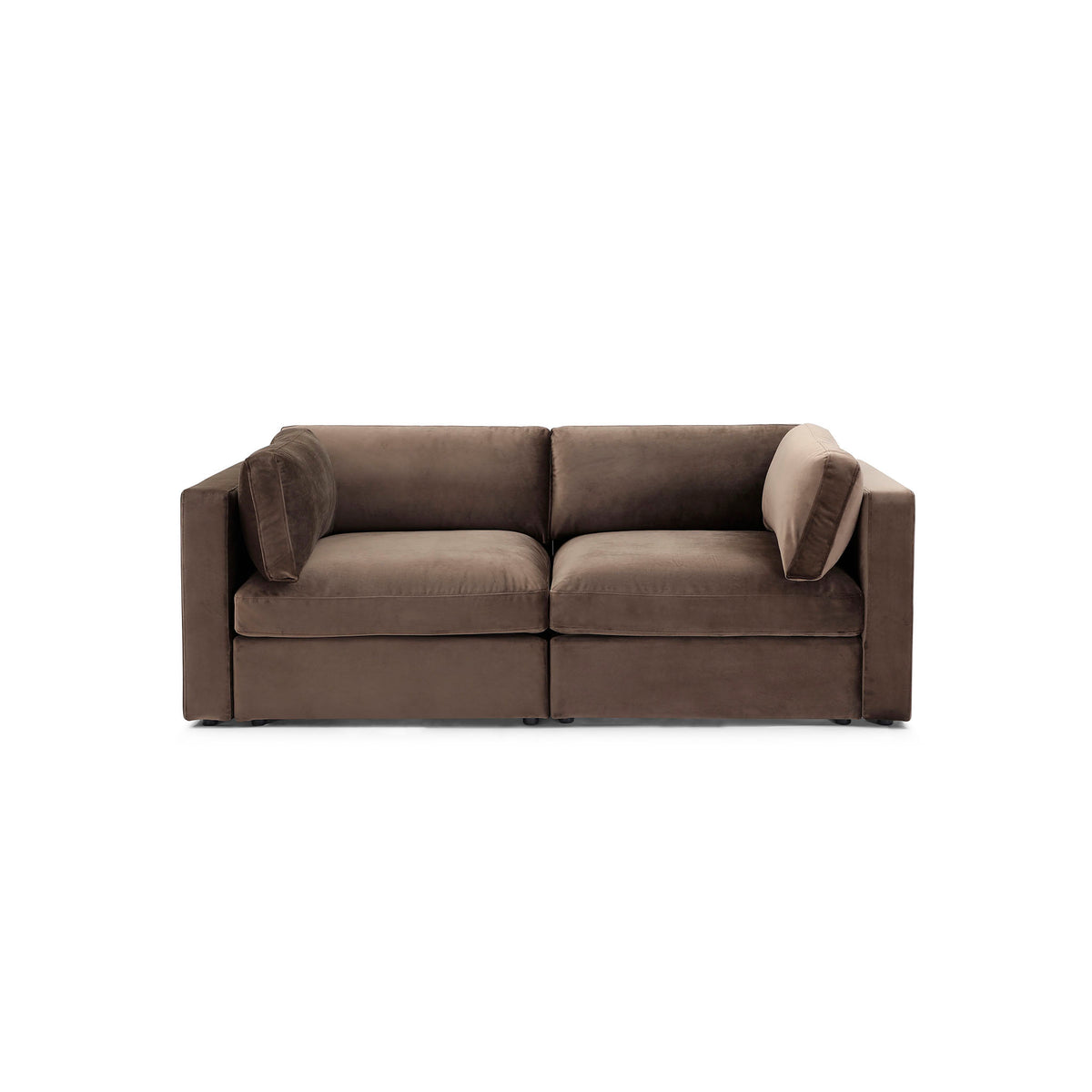 Bella 2 Seater – Chocolate Brown Performance Velvet