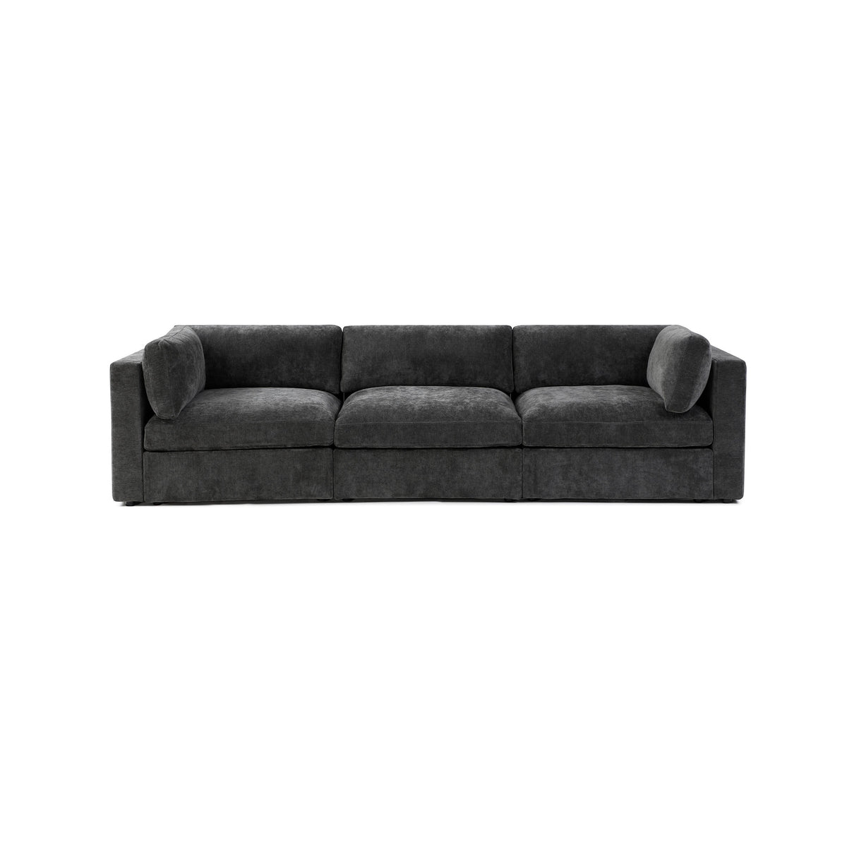 Bella 3 Seater – Charcoal Chenille