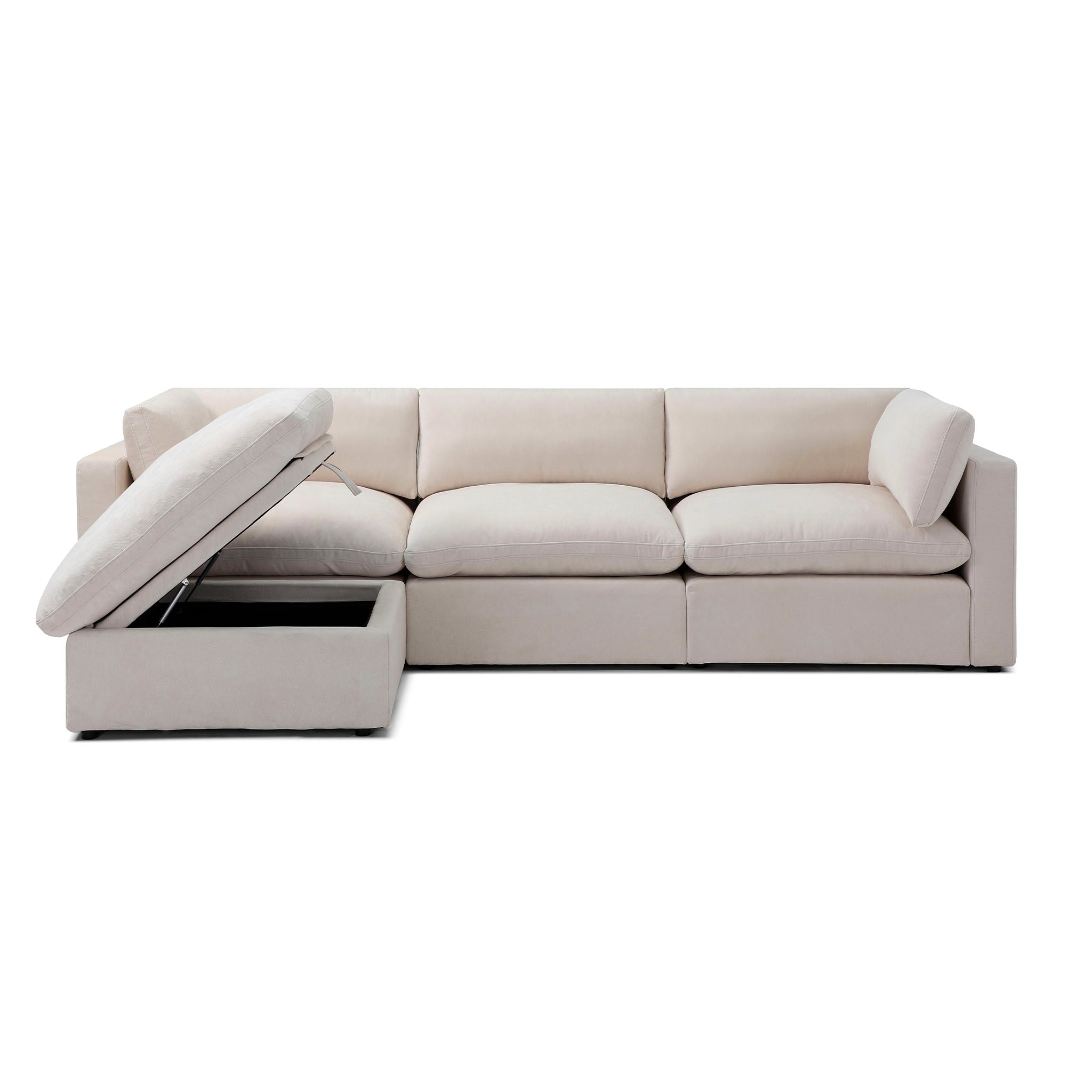 Bella Pillow 3 Seater + Storage Ottoman