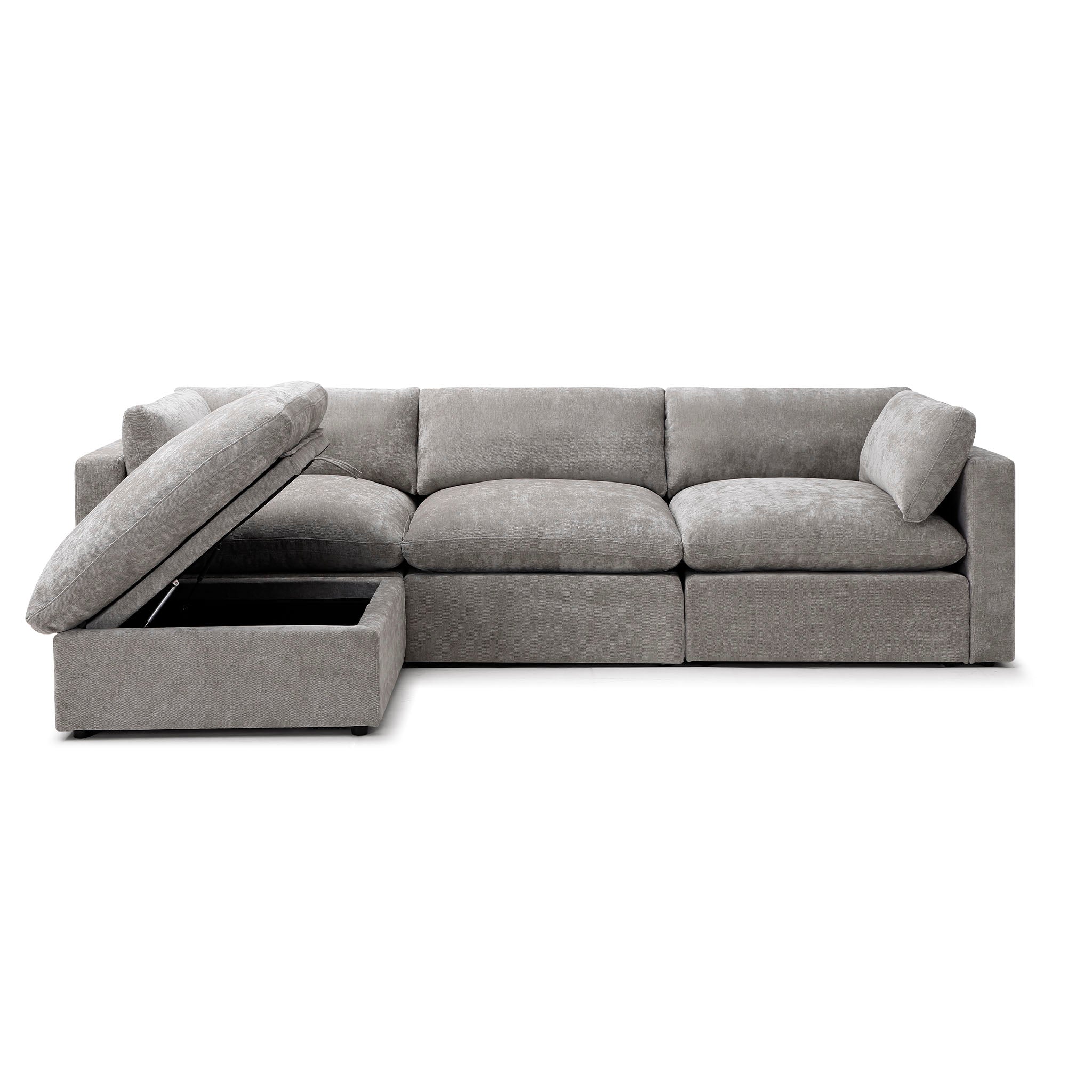 Bella Pillow 3 Seater + Storage Ottoman