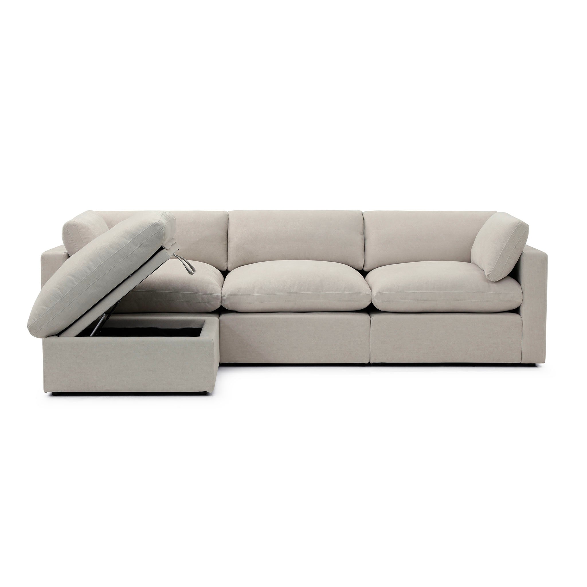Bella Pillow 3 Seater + Storage Ottoman