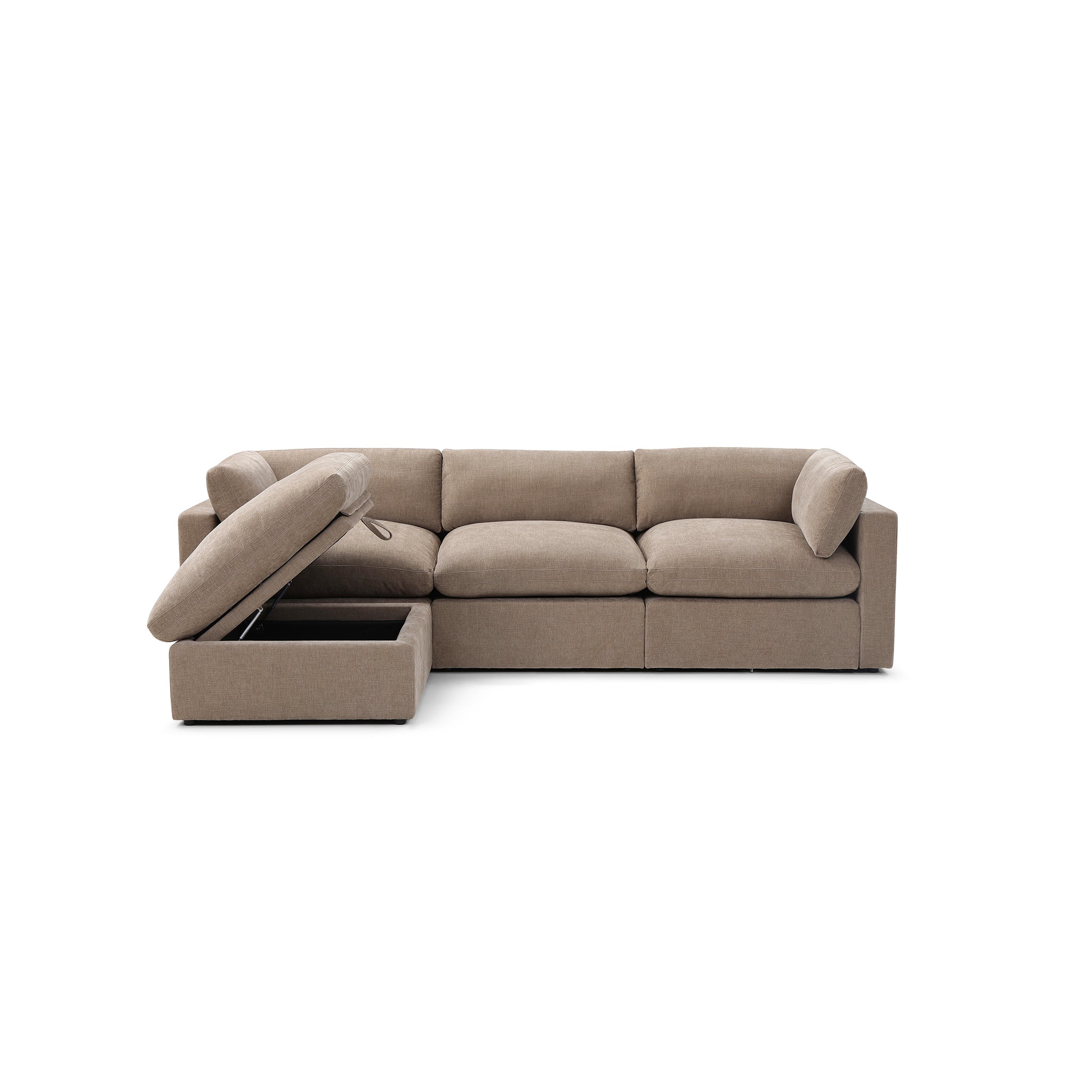Bella Pillow 3 Seater + Storage Ottoman