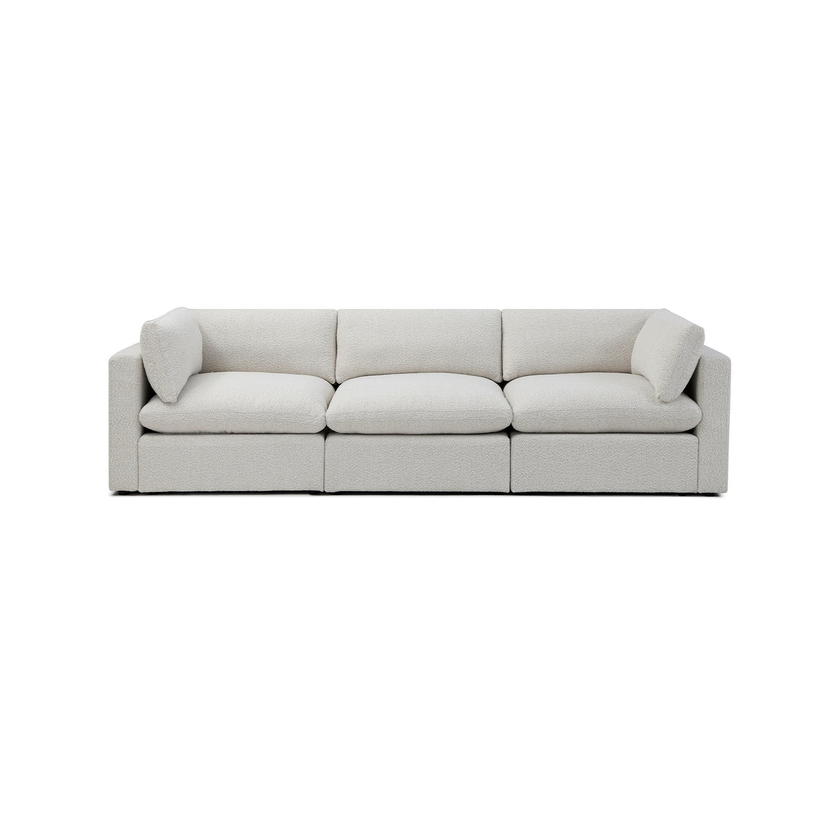 Bella Pillow 3 Seater – Cream Performance Boucle
