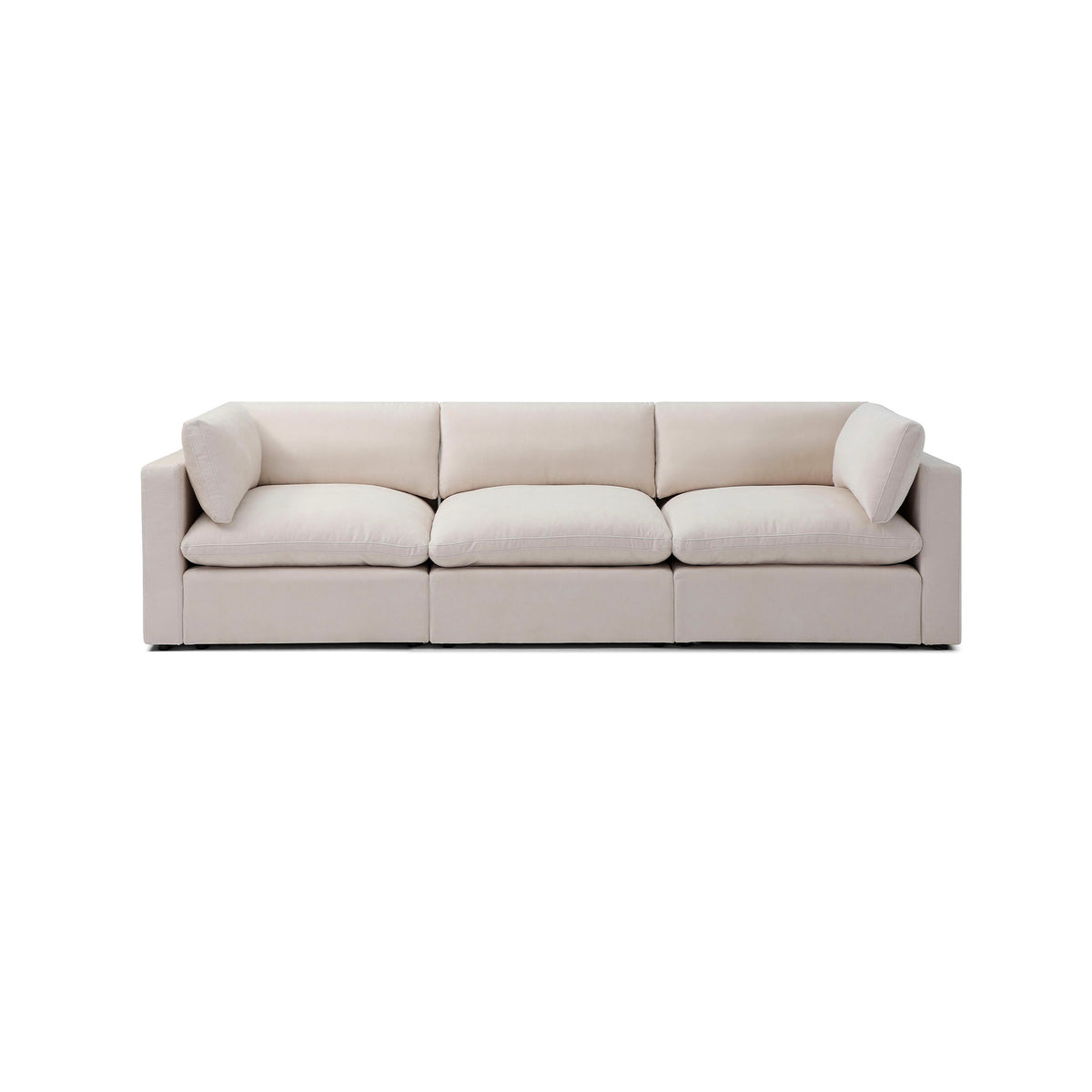 Bella Pillow 3 Seater – Cream Chenille