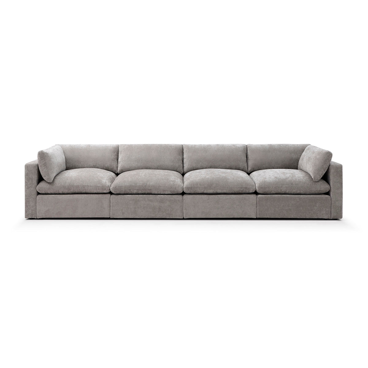 Bella Pillow 4 Seater – Stone Grey Chenille