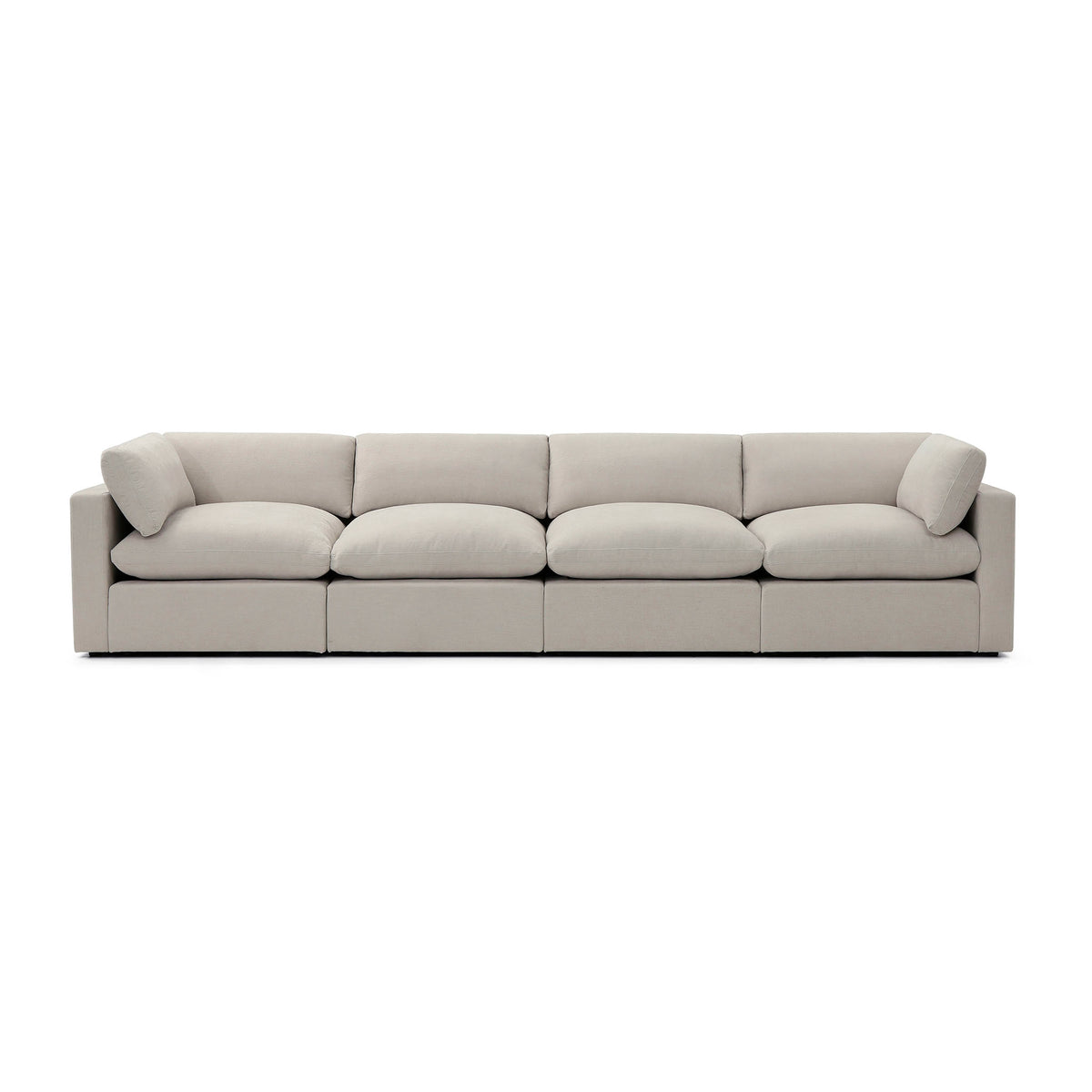 Bella Pillow 4 Seater – White Sand Performance Linen