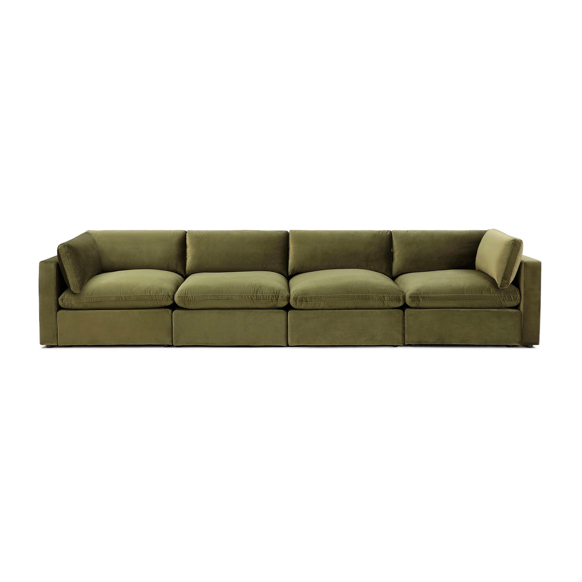 Bella Pillow 4 Seater – Sage Green Performance Velvet