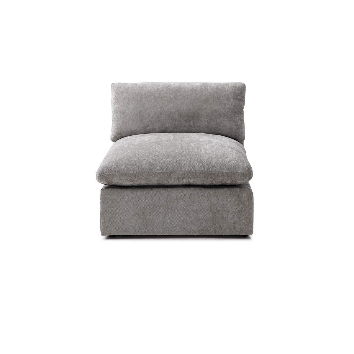 Bella Pillow Armless – Stone Grey Chenille