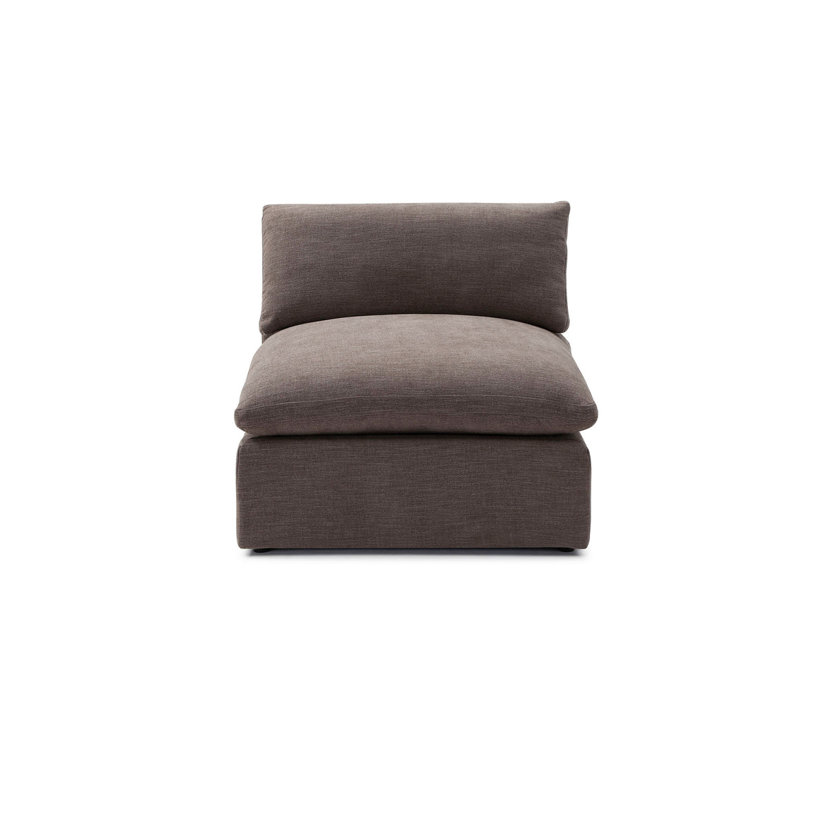 Bella Pillow Armless – Mocha Brown Performance Linen