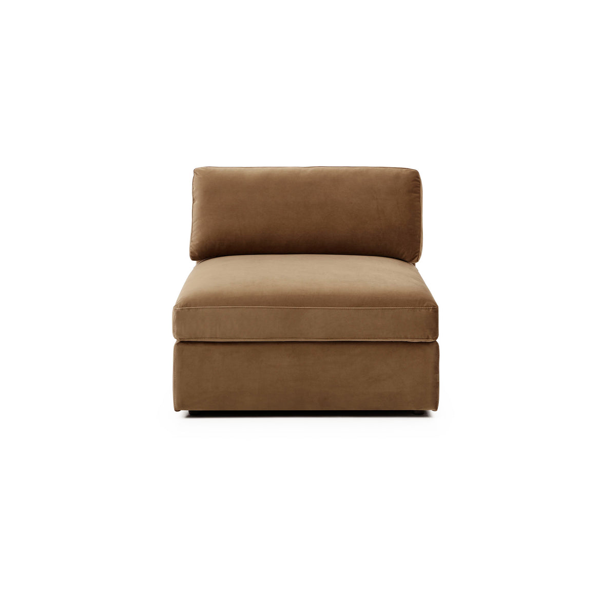Bella Armless – Rust Brown Performance Velvet