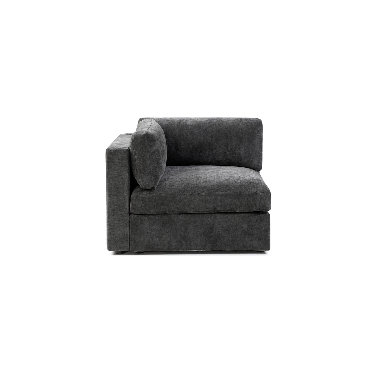 Bella Corner – Charcoal Chenille