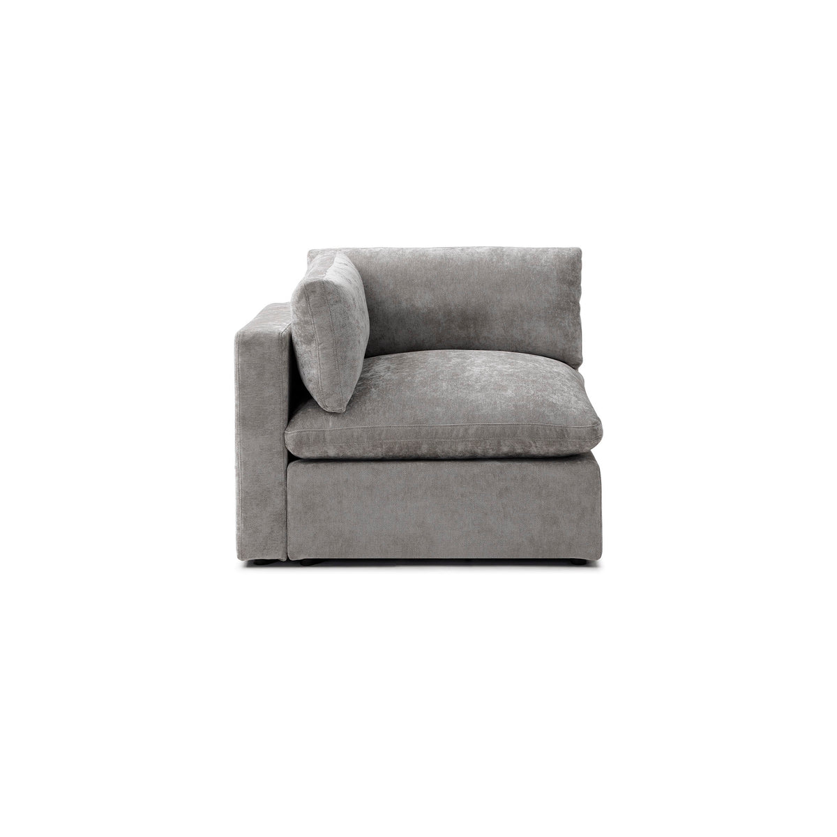 Bella Pillow Corner – Stone Grey Chenille