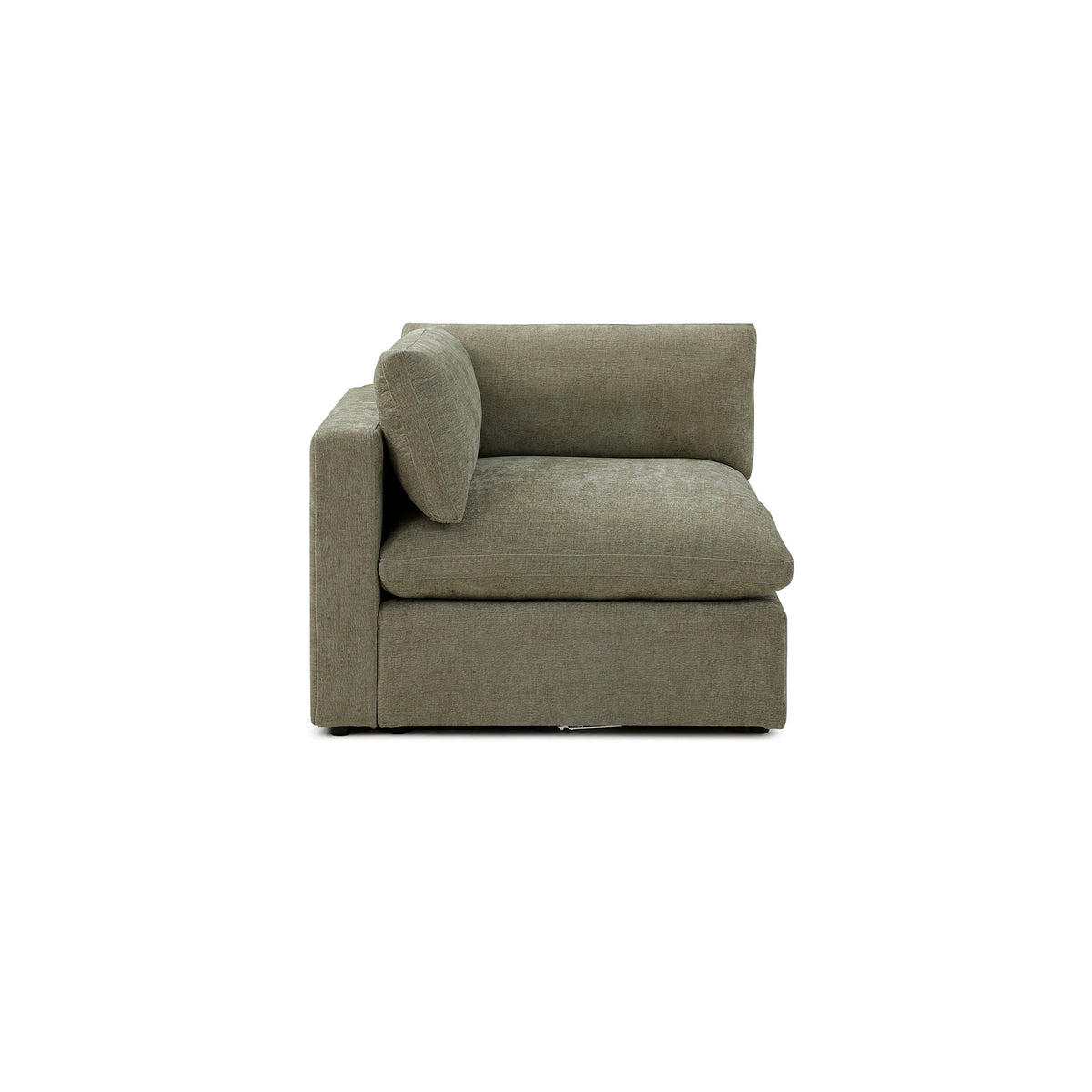 Bella Pillow Corner – Dusty Green Performance Linen