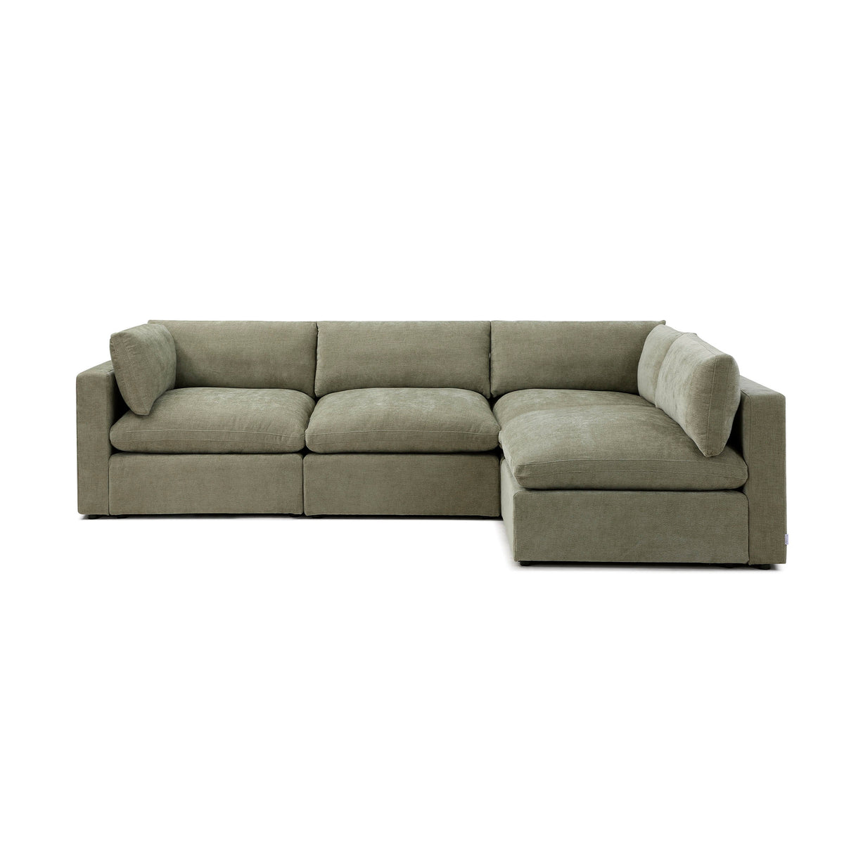 Bella Pillow L-Shape – Dusty Green Performance Linen