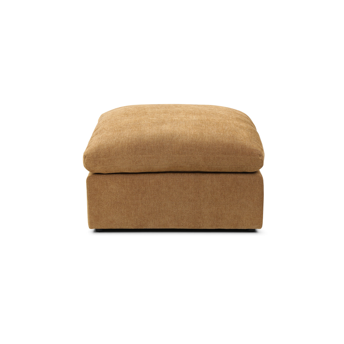 Bella Pillow Ottoman – Mustard Performance Linen