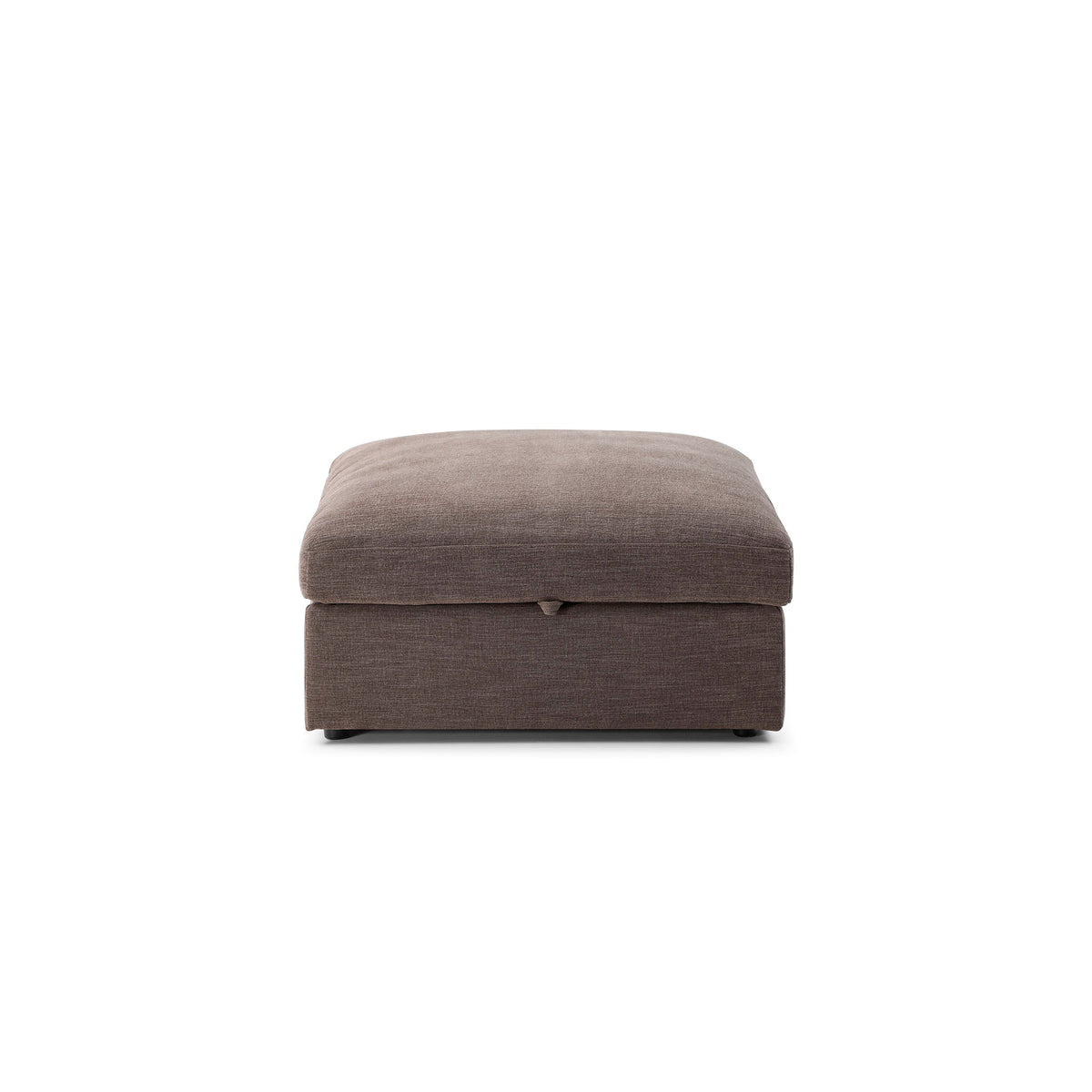 Bella Storage Ottoman – Mocha Brown Performance Linen