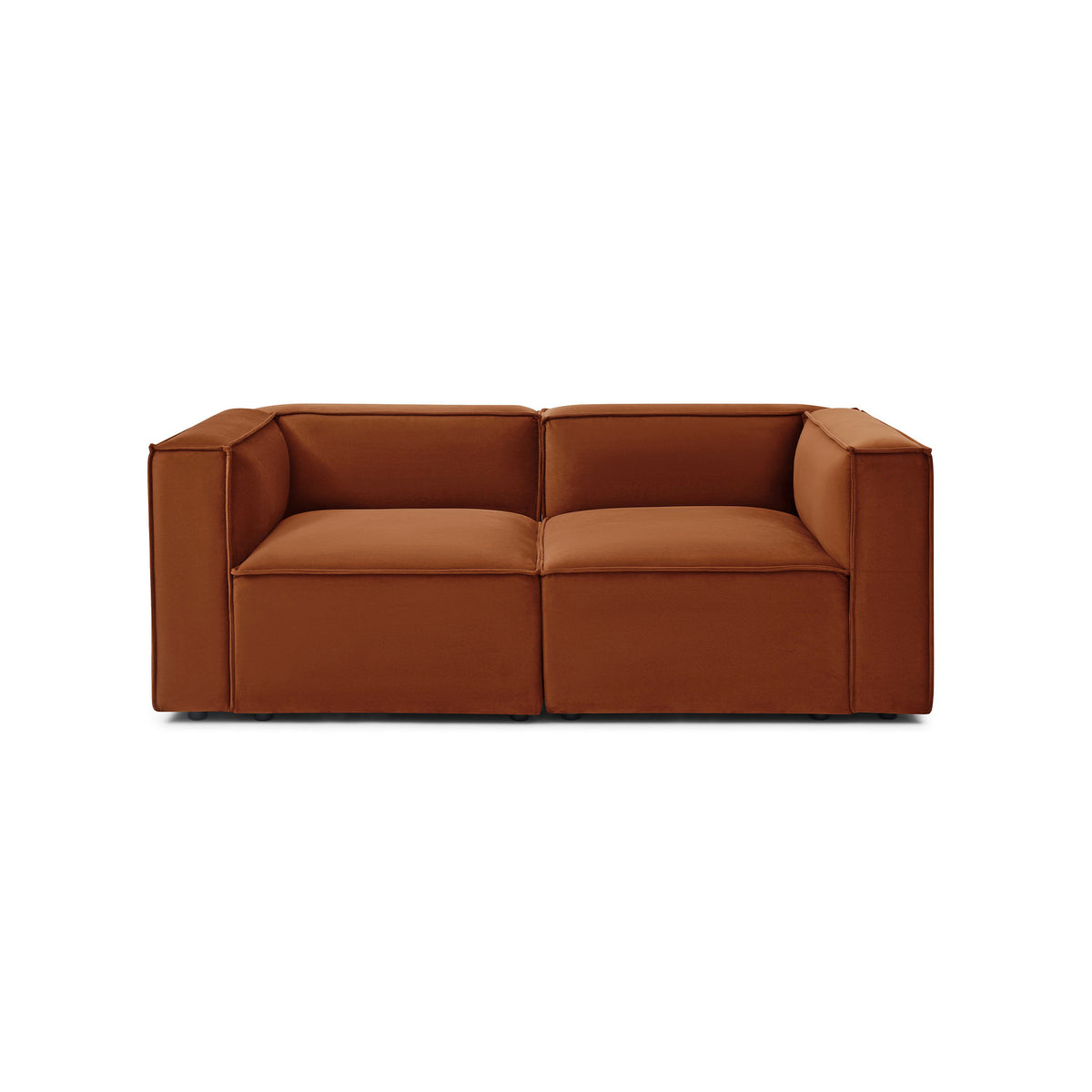 Knox 2 Seater – Rust Red Performance Velvet