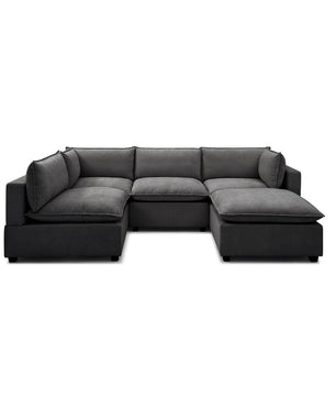 Luna L Shape + Ottoman