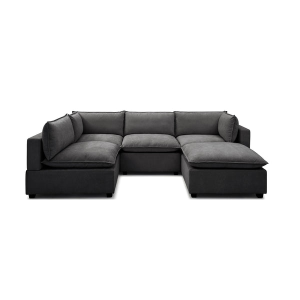 Luna L Shape + Ottoman
