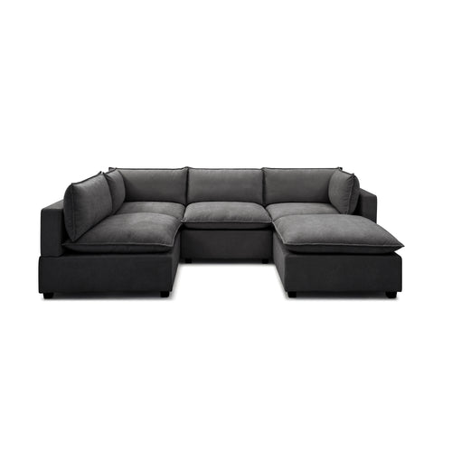 Luna L Shape + Ottoman