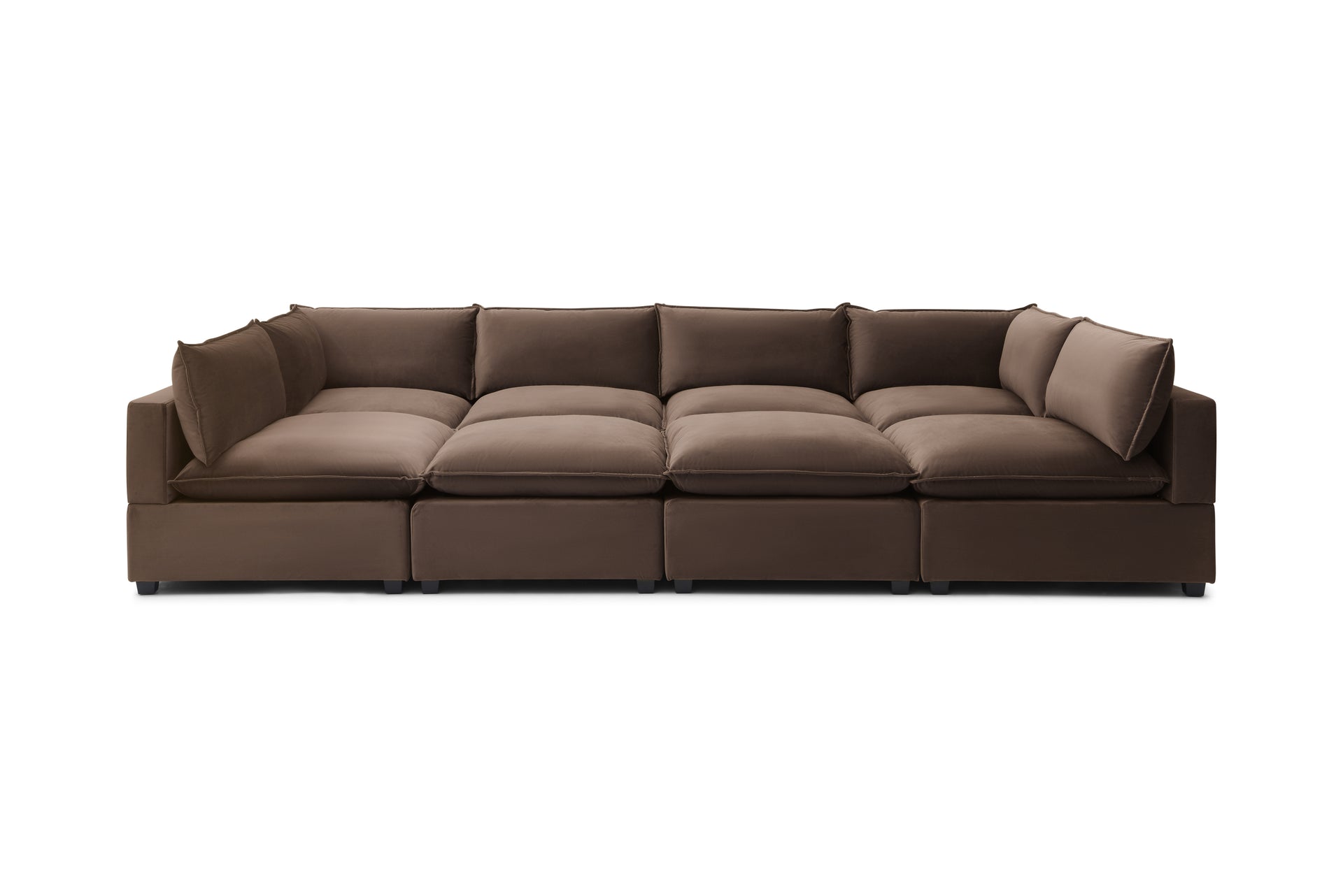 Luna Grand Pit Modular Sectional Cloud-Soft – Bellamia Collections