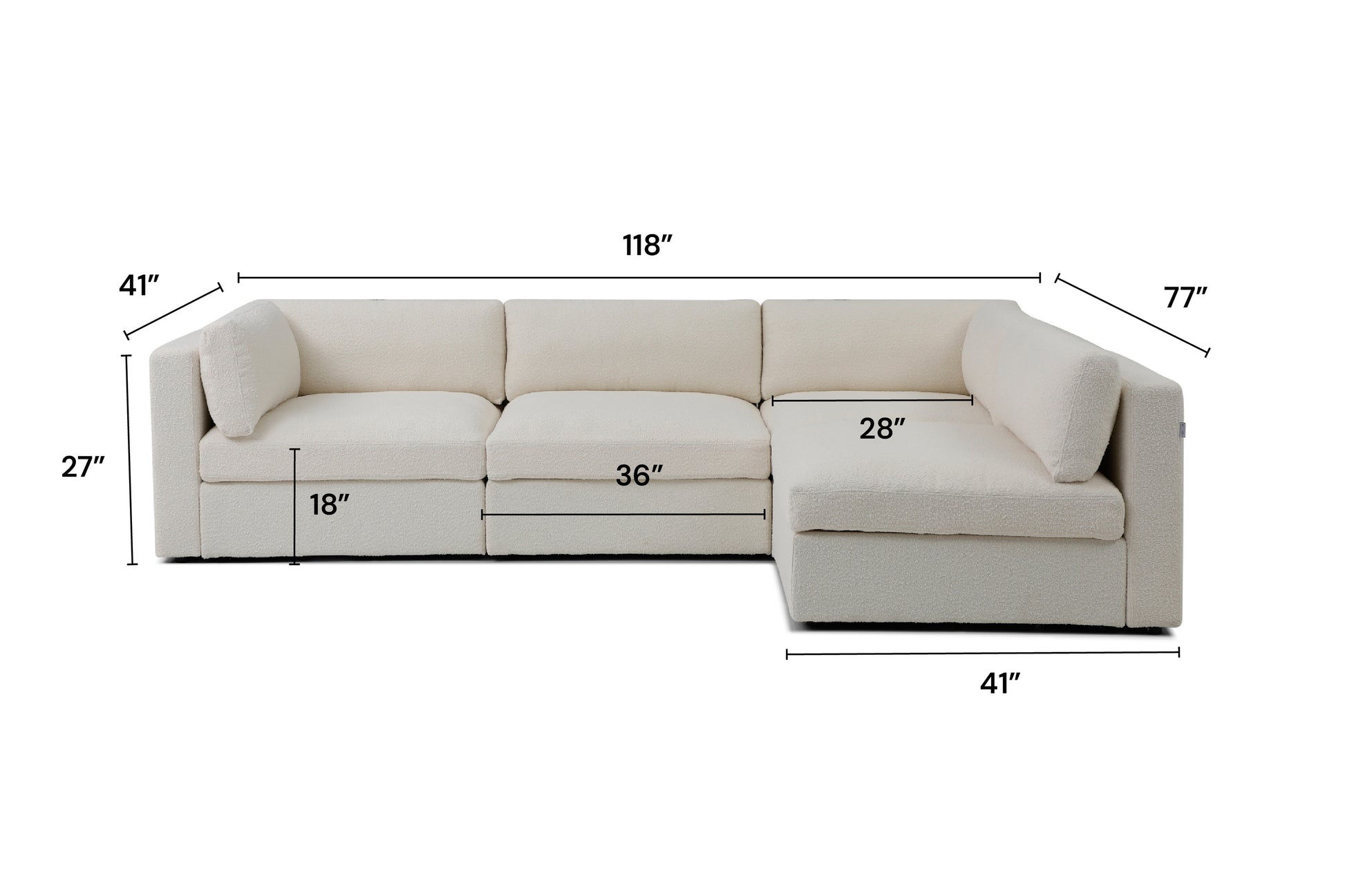 Bella Pillow L-Shape