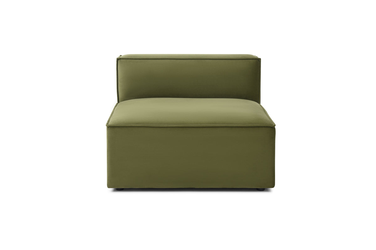Knox Armless – Sage Green Performance Velvet