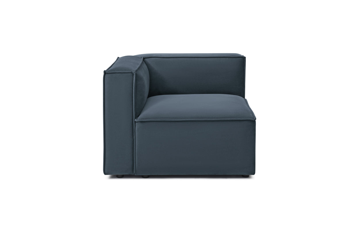 Knox Corner – Dusty Blue Performance Velvet