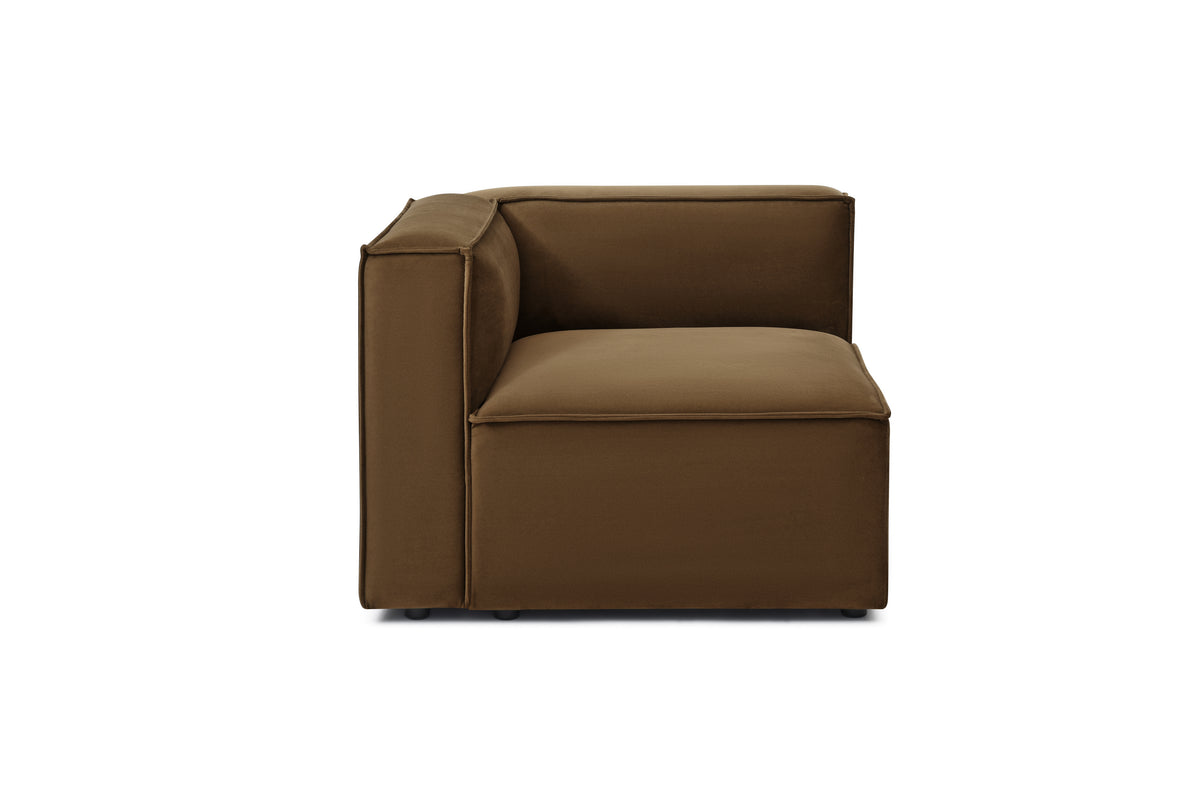 Knox Corner – Rust Brown Performance Velvet