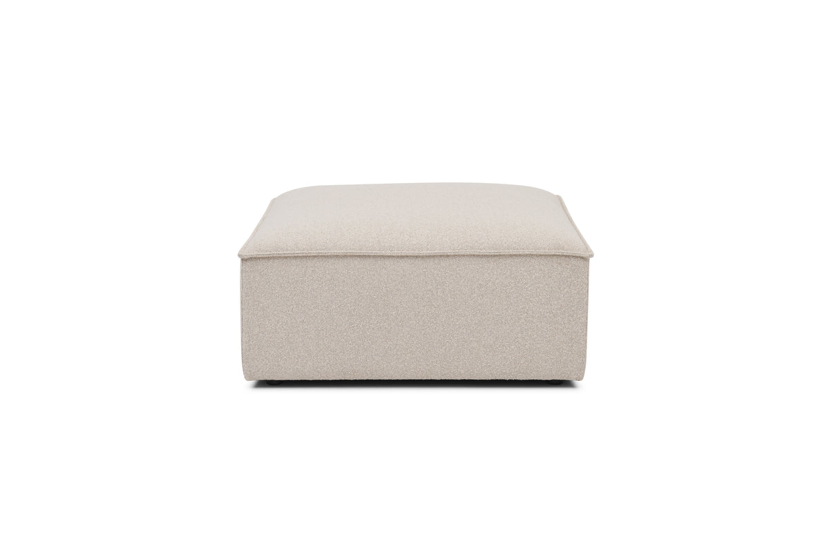 Knox Ottoman – Cream Performance Boucle